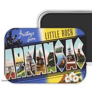 Little Rock Arkansas, Little Rock Magnet, Little Rock Gift, Arkansas Magnet, Arkansas Souvenir, Arkansas Gift, Little Rock Wedding Favor