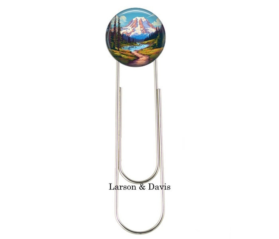 Mount Rainier Bookmark, National Park Bookmark, National Park Gift ...