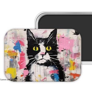 Cat Magnet, Refrigerator Magnet, Magnet, Cat Gift, Kitchen Magnet, Kitchen Gift, Kitchen Decor, Cat Theme