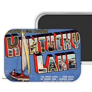 Kentucky Lake Magnet, Kentucky Lake Gift, Kentucky Lake Souvenir, Souvenir Magnet