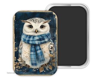 Owl Magnet, Owl Refrigerator Magnet, Owl Fridge Magnet, Owl Gift