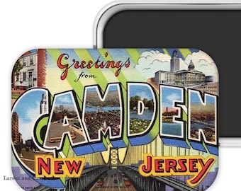 Camden New Jersey Magnet, Camden Souvenir Magnet, Camden Gift, Camden New Jersey, Camden Wedding Favor