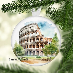 Colosseum of Rome Ornament, Colosseum Christmas Ornament, Rome Christmas Ornament, Rome Gift