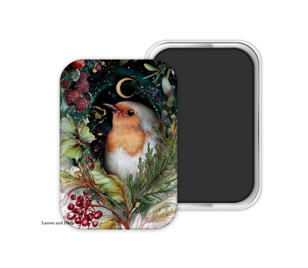 Robin Magnet Christmas Magnet, Robin Magnet - Etsy