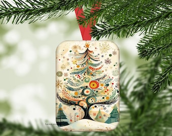 Scandi Christmas Tree Ornament, Nordic Christmas Ornament