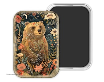 Bear Magnet, Bear Refrigerator Magnet, Bear Fridge Magnet, Bear Gift, Hostess Gift