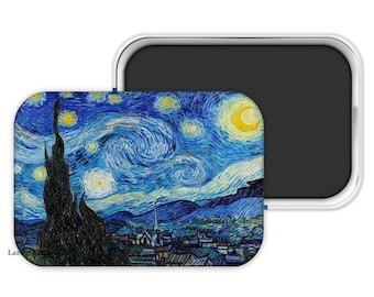 Van Gogh Magnet, Van Gogh Refrigerator Magnet, Van Gogh Fridge Magnet, Van Gogh Gift, Art Lover Gift, Famous Painting Magnet, Starry Night