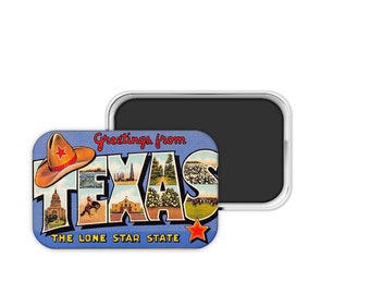 Texas Magnet, Texas Gift, Texas Wedding Favor, Texas Refrigerator Magnet