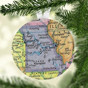 Missouri Gift, Missouri Ornament, Gift under 5, Missouri Christmas Gift, Missouri Christmas Ornament, Missouri Wedding Favor