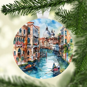 Italy Christmas Ornament, Italy Christmas Gift, Italy Ornament, Italy Gift, Italy Travel Tree, Venice Ornament, Venice Gift