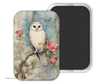 Owl Magnet, Owl Refrigerator Magnet, Owl Fridge Magnet, Owl Gift