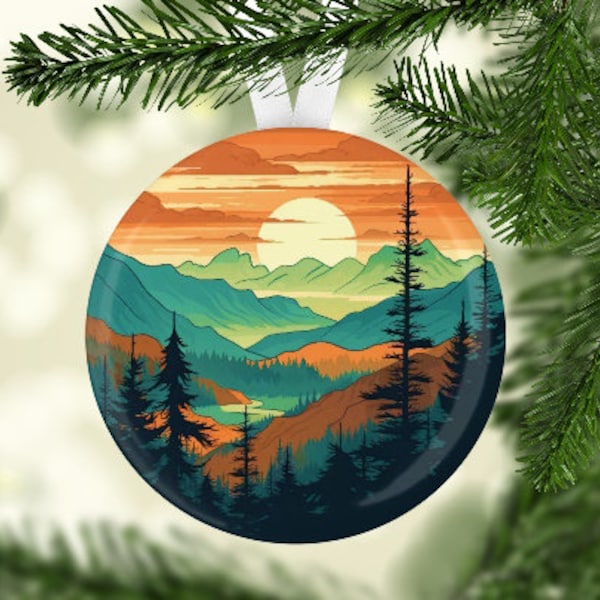 Great Smoky Mountains National Park Christmas Ornament, Great Smoky Mountains Ornament, Great Smoky Mountains Gift, Great Smoky Mountains