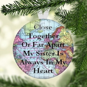 Sister Gift, Sister Ornament, Sister Christmas Gift, Christmas Ornament