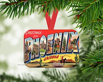 Phoenix Ornament, Phoenix Arizona Christmas Ornament, Arizona Souvenir Ornament