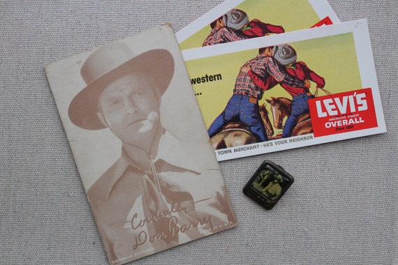 Vintage Postcard of Don Red Barry Western Star Postcard | Etsy