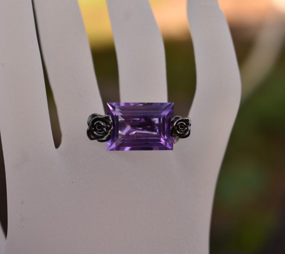 Pianegonda Italy ring huge solitaire emerald cut s