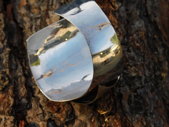 SUSAN CUMMINGS huge dimensional matte silver and … - image 3