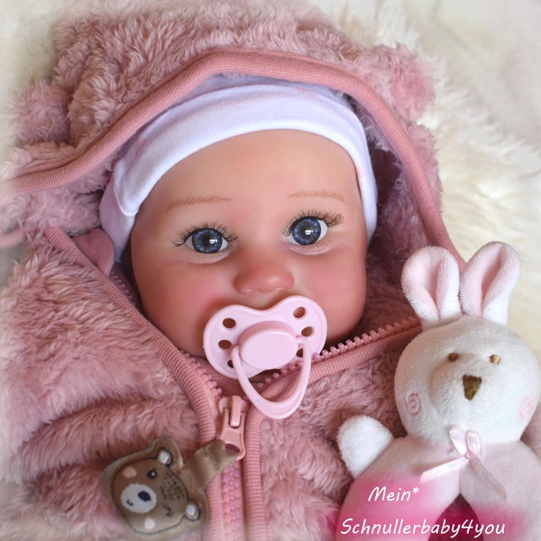 Lieve Winterbaby *Marlene* grote, levensechte, realistische babymeisje-peuter herboren babypop