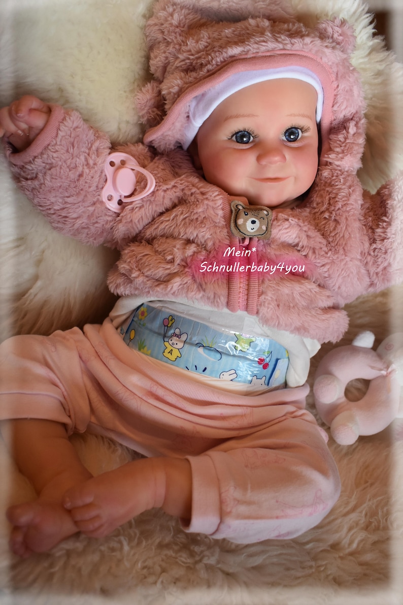 Sweet Marlene großes lebensecht realistisch wirkendes Baby Girl Toddler Reborn Babypuppe Bild 4