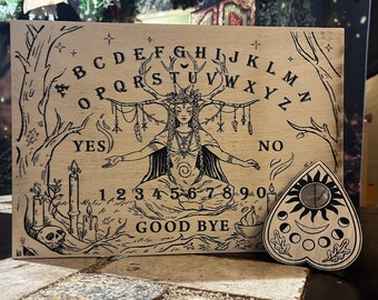 Ouija Board - Forest Witch. Wooden Board for talking with spirits