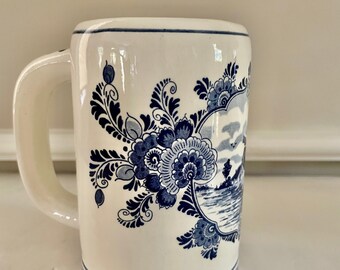 Vintage Heineken Delft Blue Beer Stein: Hand-painted Windmill Mug - Etsy