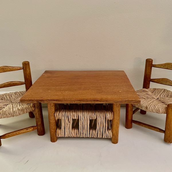 Wooden Doll Table Etsy