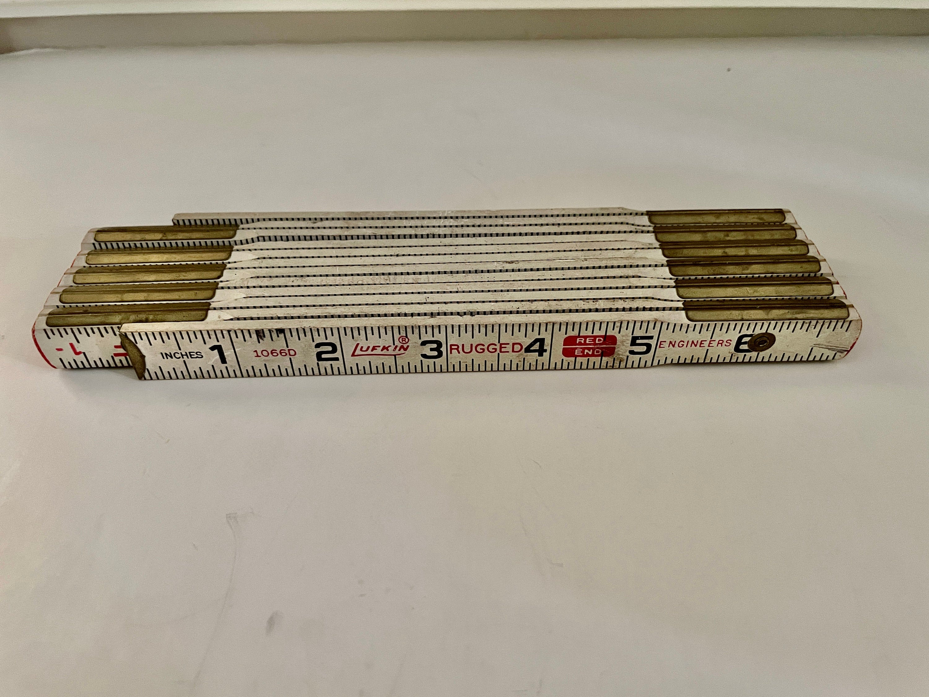 Lufkin ruler No 8526 vintage folding wooden ruler 72 inch – Moody Mabel