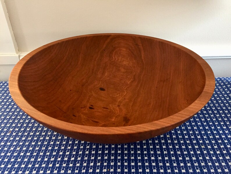 Large Vintage Wooden Bowl Made in USA