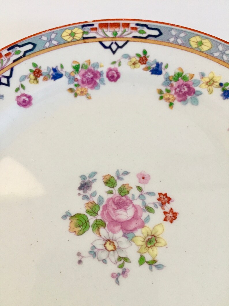 Bread and Butter Plate Antique China circa 1914 Dresden by W H Grindley /& Co