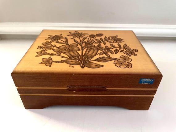 Musical Jewelry Box - Waltz of the Flowers - Jobin of Switzerland