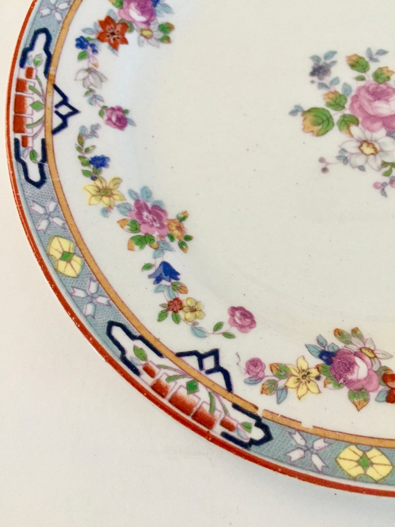 Bread and Butter Plate Antique China circa 1914 Dresden by W H Grindley /& Co