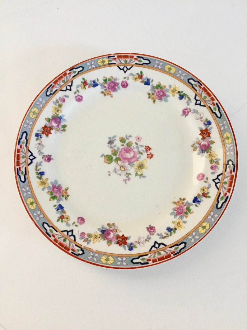 Bread and Butter Plate Antique China circa 1914 Dresden by W H Grindley /& Co