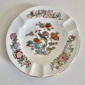 Wedgwood Kutani Crane Bone China Ashtray / Pin Dish