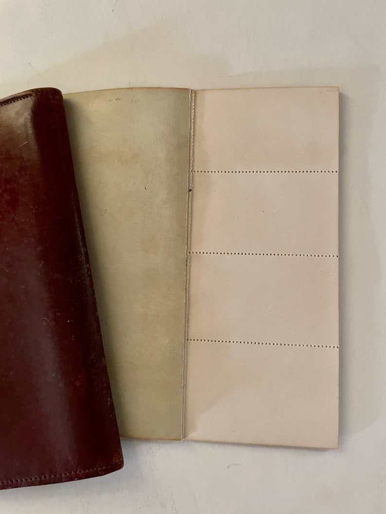 Rumpp Leather Checkbook Cover and Paper Insert Etsy