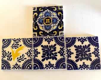 Set of 4 Decorative Tiles - Dal-Tile - Mexico