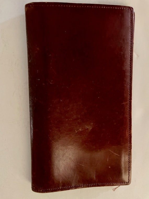 Rumpp Leather Checkbook Cover and Paper Insert Gem