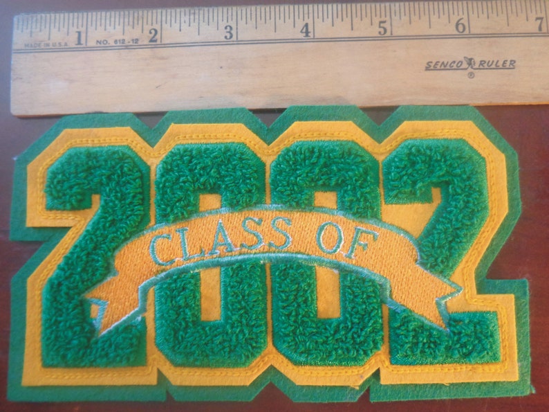 1 New Old Stock Chenille Patches Letterman Jacket Sew on 2002 Etsy