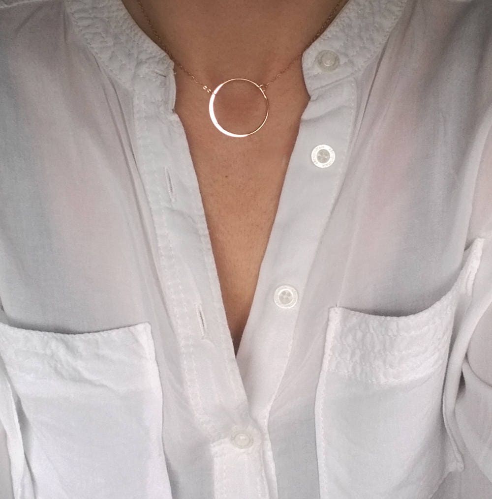 rose gold eternity collar