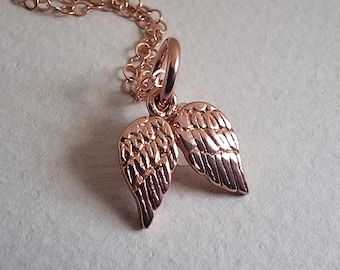 Delicate Angel Wing Charm Necklace
