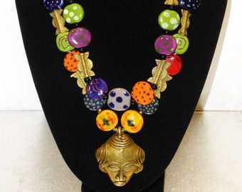 African Kazuri Beads Necklace with or without Pendant