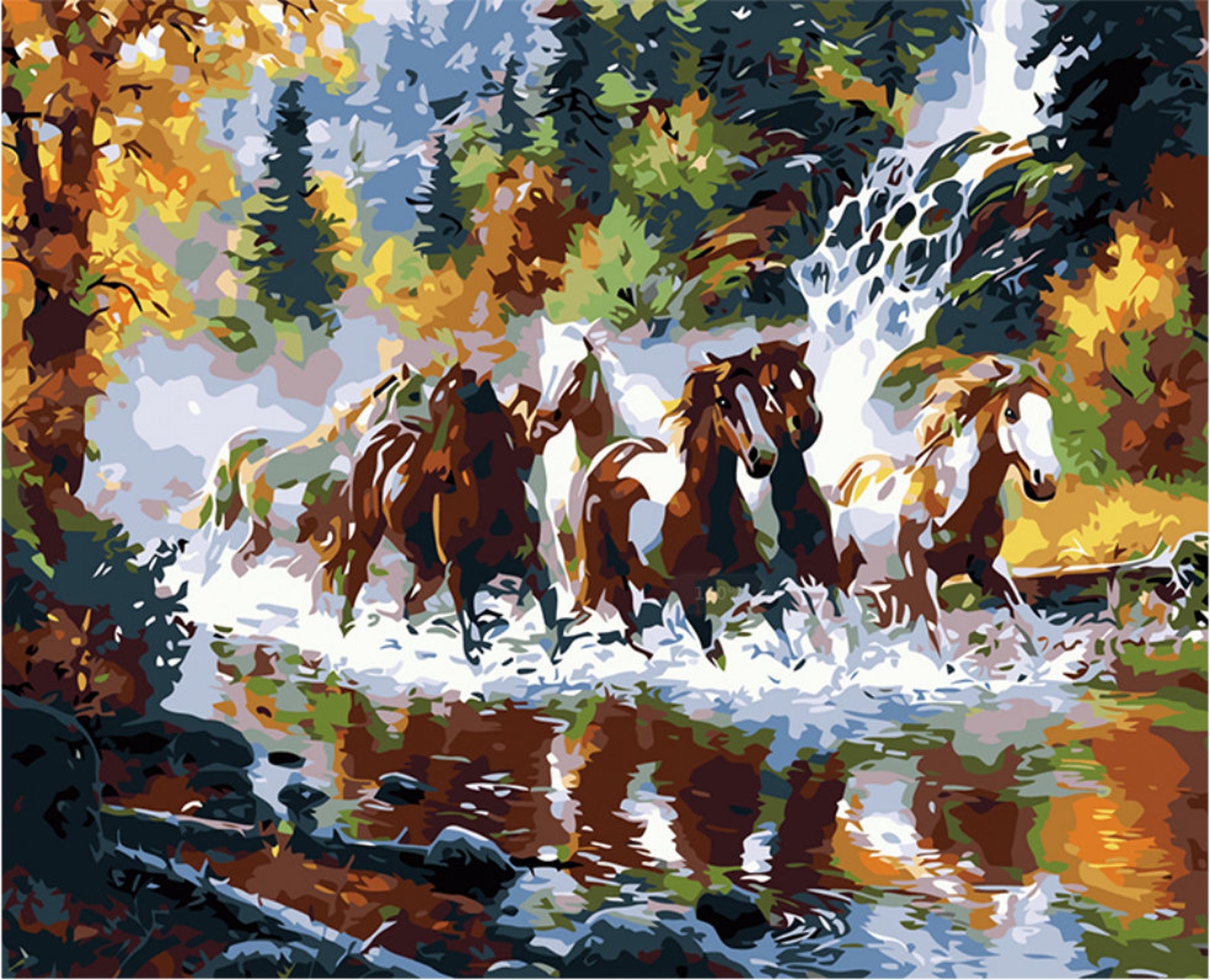 Framed Paint by Numbers for Adults and Kids DIY Oil Painting Gift Kits