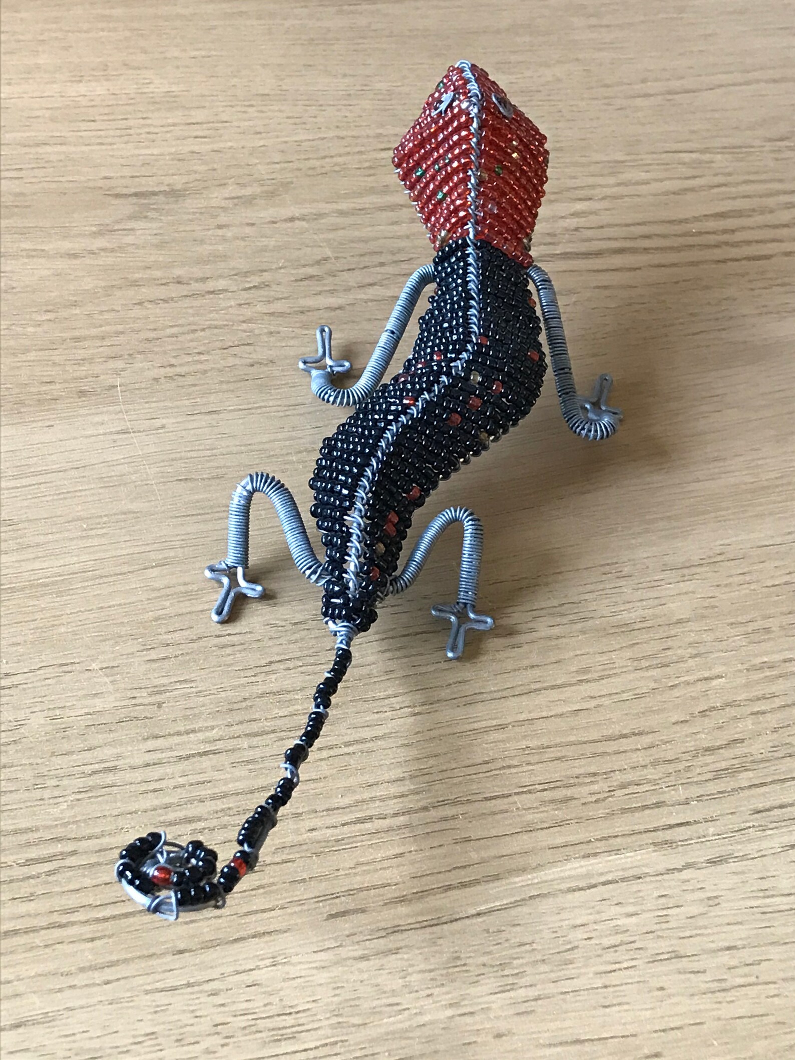 African Beaded Wire Lizard / Gecko Made in Kenya Etsy