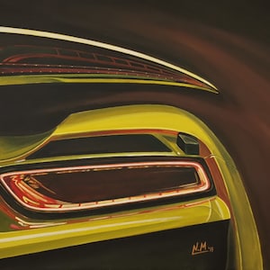 Porsche 918 acrylic painting on canvas