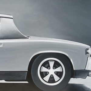 PORSCHE 914 rear view - acrylic painting canvas
