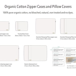 BOGO Organic Cotton Pillow Cases and Zip Covers Buy 1 get 1 Free image 2