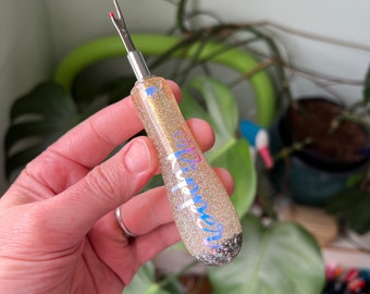 Sewing tool set interchangeable resin handle