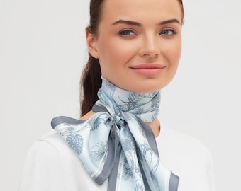 Kai Silk Scarf: elegant long scarf  (73&quot; x 6&quot;)