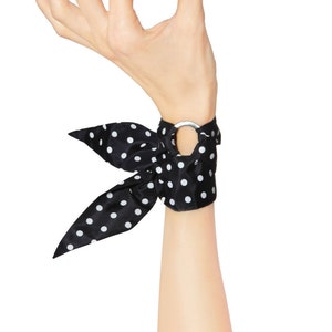 Lea Silk Bracelet or Wristscarf (also mini scarf or choker, hair ribbon, handbag charm). Unique gift