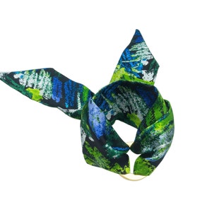 Jax Silk Bracelet or Wristslet (mini scarf or choker, hair ribbon, handbag charm, bracelet). Unique gift.