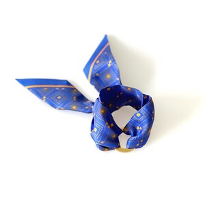 Constance Silk Bracelet (Silk scarf, Handbag charm, Hair ribbon, mini tie, wristscarf)